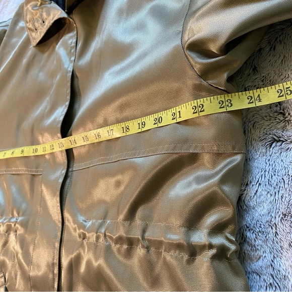Sanyo Weather Wear by Carol Cohen Anorak Jacket Small Metallic Green - Picture 8 of 9